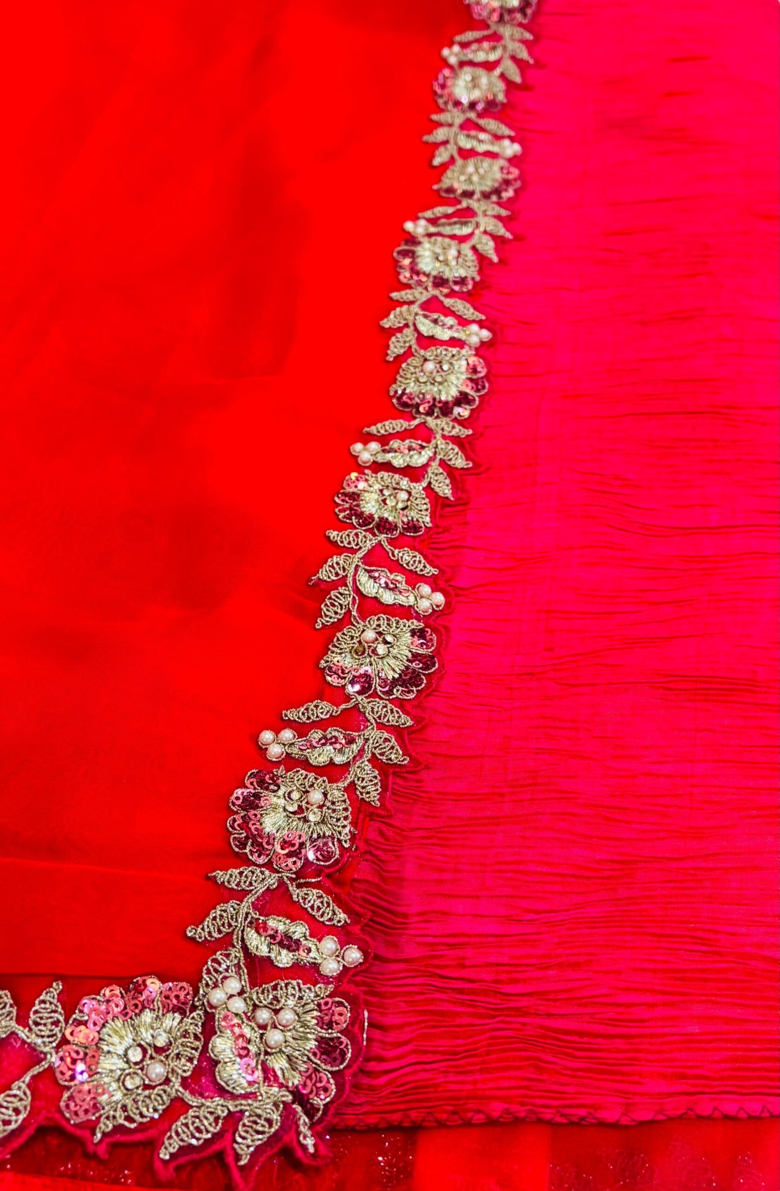 Red Norita Saanjh by Mahotsav Designer Party Wear Saree – Elegant & Premium - Image 2