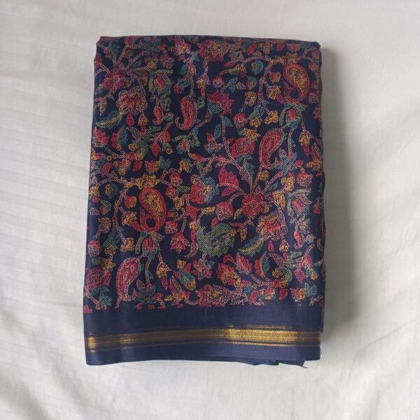 Designer Printed Silk Saree for Festive & Casual Occasions - Image 2