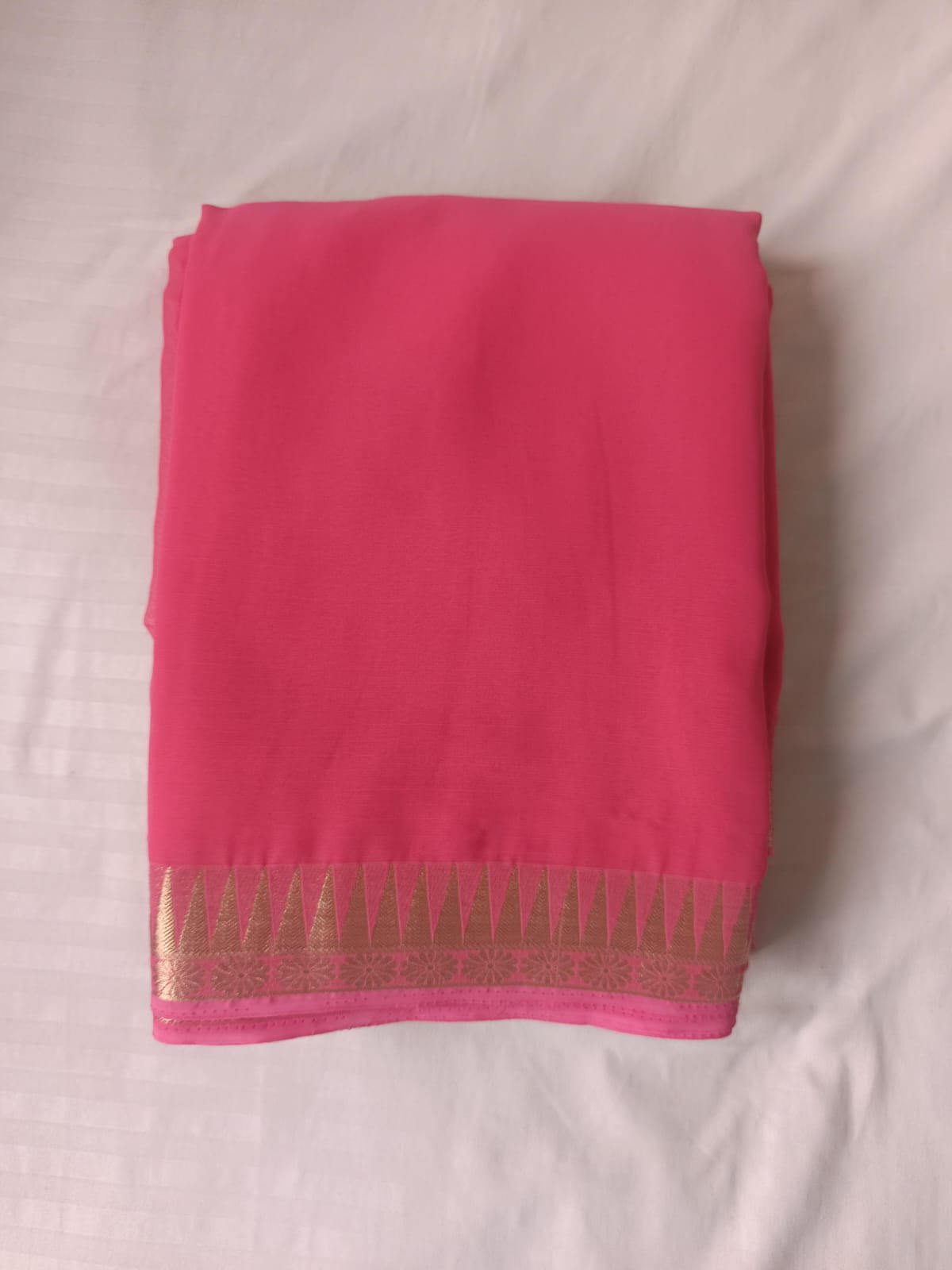 Elegant Baby Pink Georgette Saree – Lightweight Premium Quality - Image 2