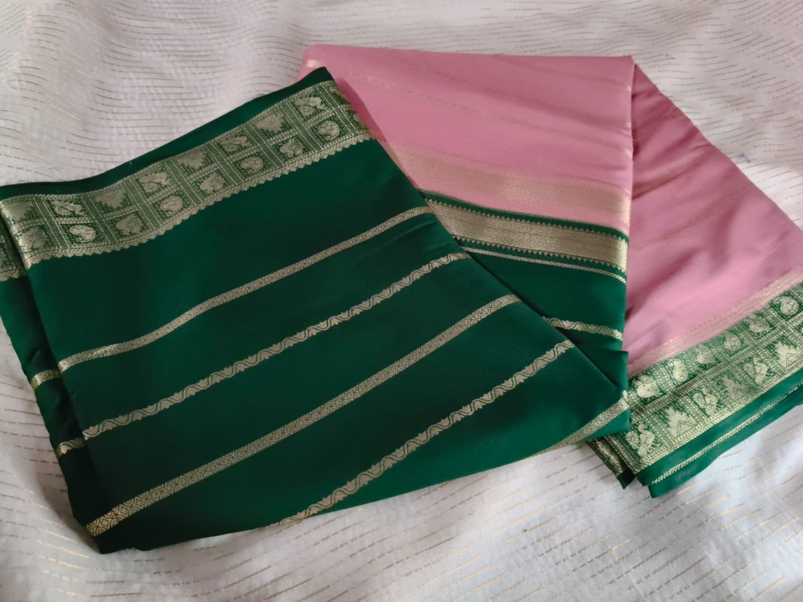 Premium Semi Crepe Silk Saree with Unique Border