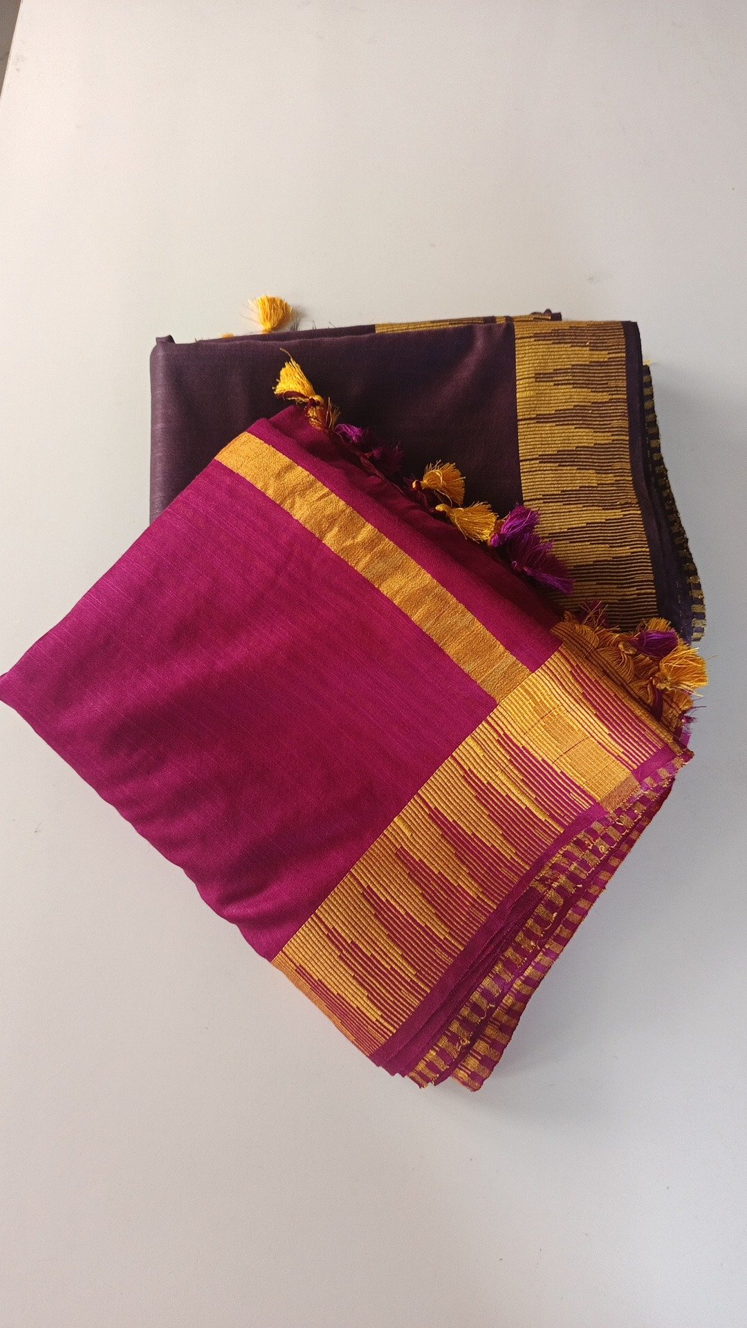 Pure Linen Saree for Everyday Wear Combo – 2