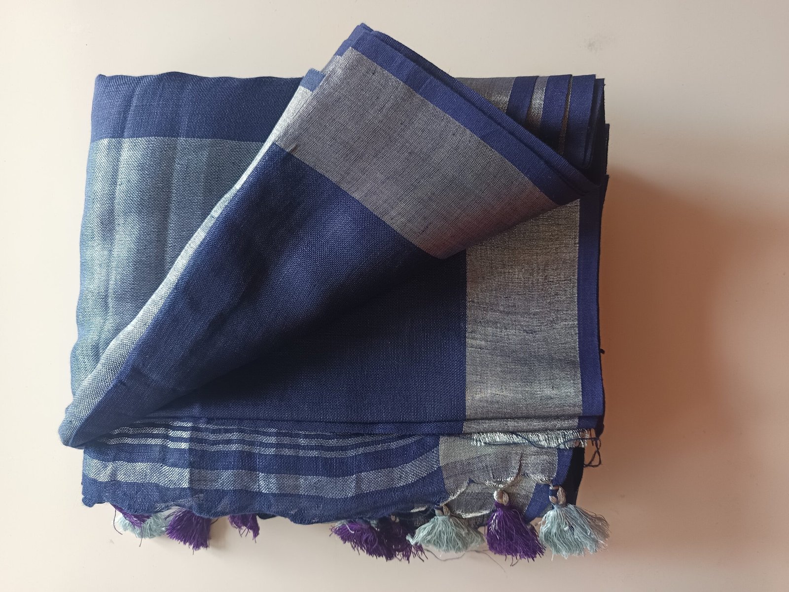 Pure Linen Saree for Everyday Wear