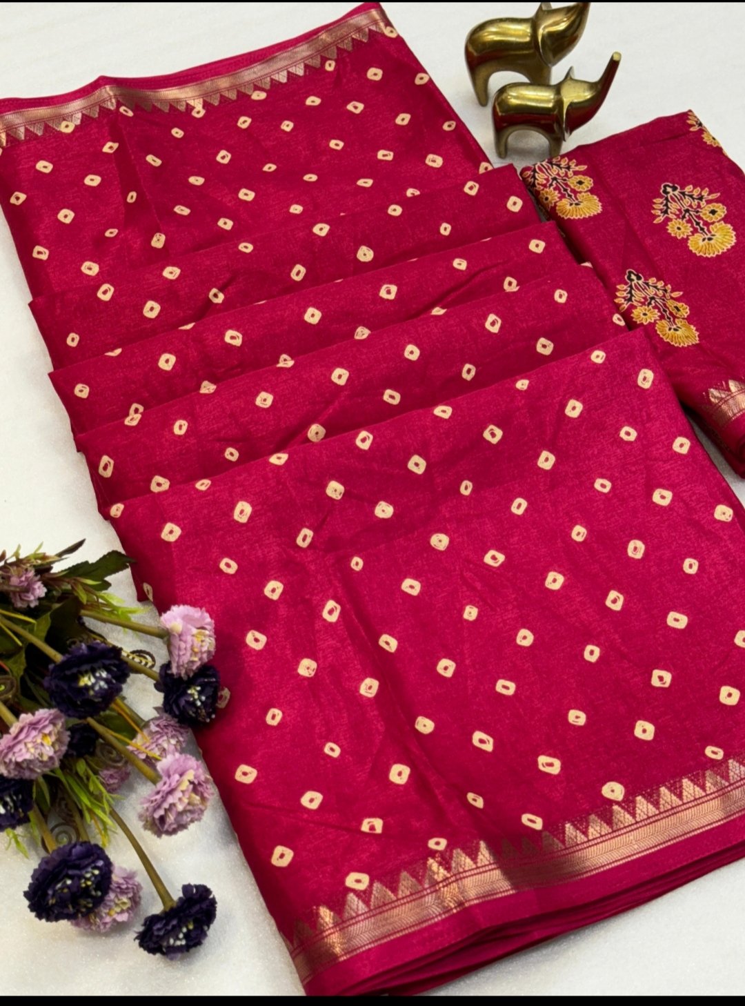 Tassar silk saree